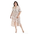 thumbnail image 1 of Vestido largo animal print Roman Fashion Cafe 36 Tallas Extras 1765, 1 of 6