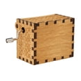 thumbnail image 3 of Caja de música de la canción del tema de madera de la vendimia Caja de música de grabado tallada a m Abanopi Titular de la música, 3 of 7