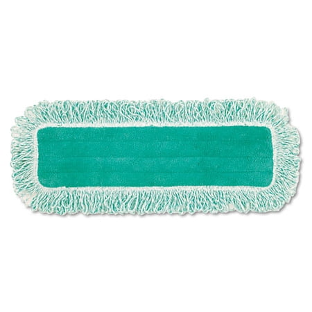 Dust Pad With Fringe, Microfiber, 18" Long, Green, 6/carton | Bundle of 2 Cartons