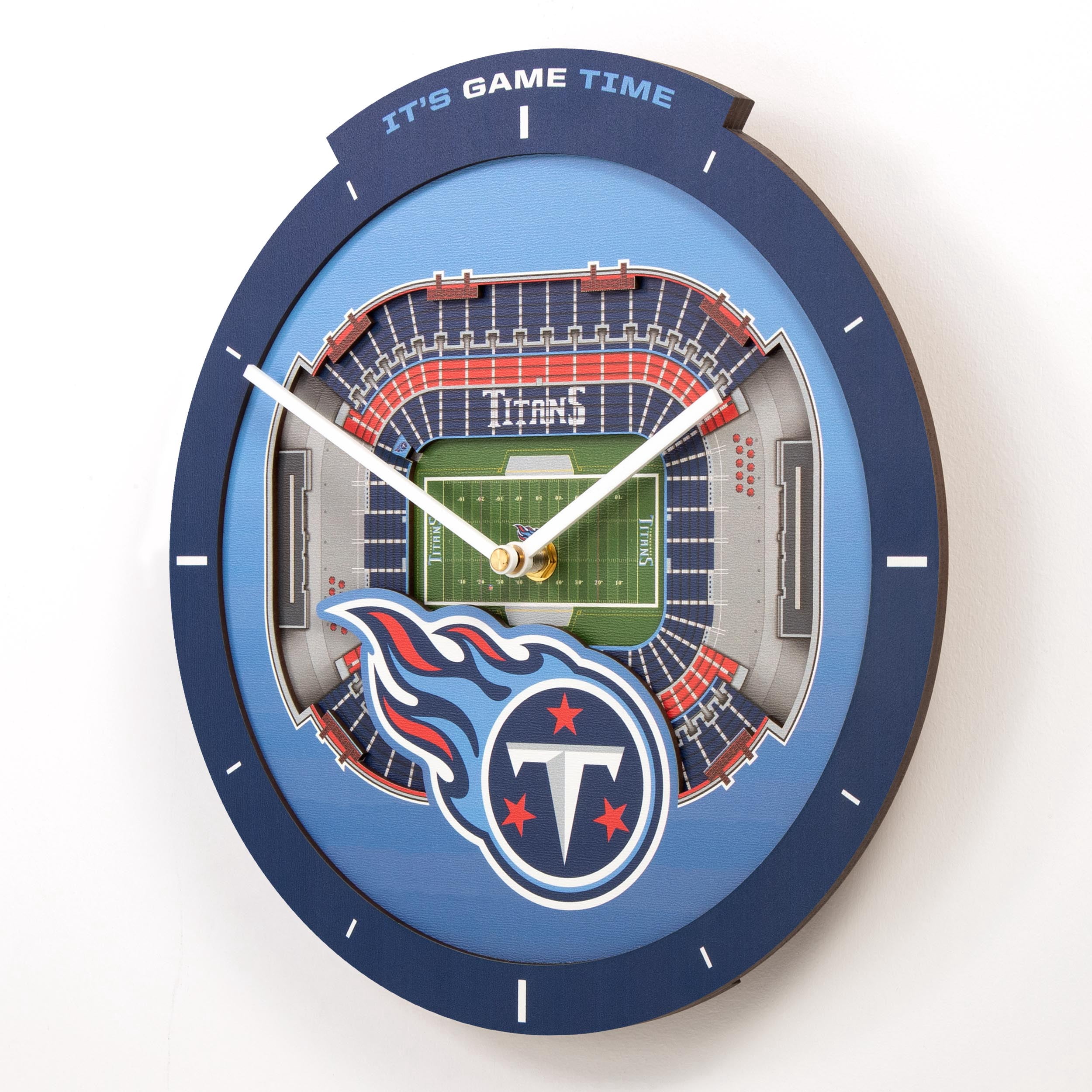 YouTheFan NFL Tennessee Titans Stadiumview 3D Wall Clock