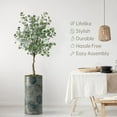 thumbnail image 3 of Artificial Tree in Contemporary Planter, Fake Eucalyptus Silk Tree for Indoor and Outdoor Home Decoration - 66" Overall Tall (Plant Pot Plus Tree), 3 of 5