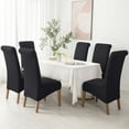 thumbnail image 6 of Large Dining Chair Slipcover,XL Stretch Chair Covers Universal Removable Washable Anti-Dust Spandex Jacquard Chair Protector for Kitchen Banquet Hotel Decoration-8-J, 6 of 8