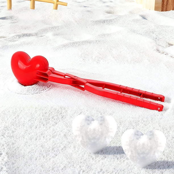 Boules Neige Pour, Moules À Neige En Forme Cœur Avec Poignée, Moule À Boules Neige Pour, Moules À Neige En Forme Cœur Avec Poignée, Moule À