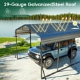 thumbnail image 5 of Tolead Heavy-Duty Galvanized Steel Carport – 12x25 FT All-Weather Shelter for Trucks, Boats & Outdoor Storage, 5 of 7