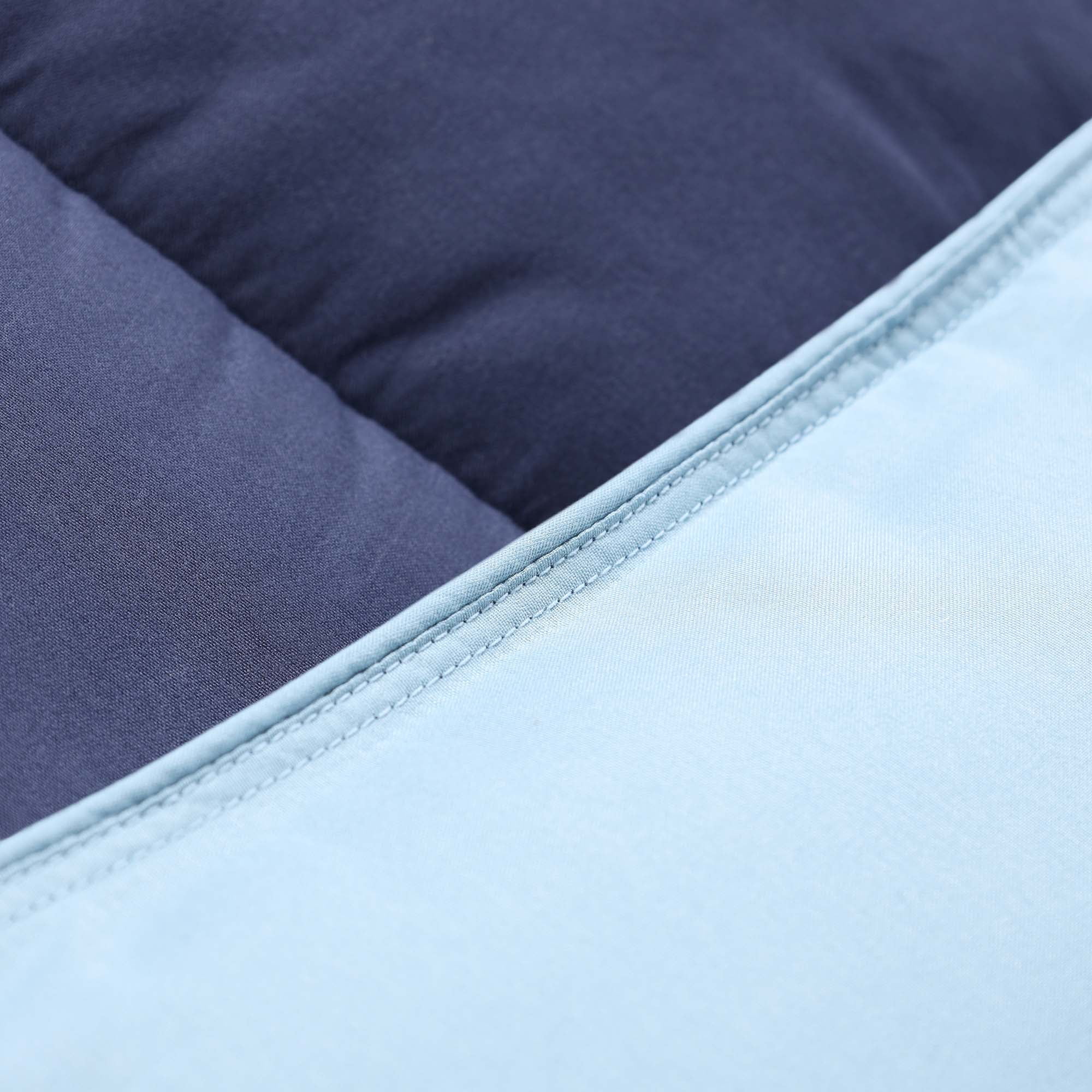 Superior Reversible Down Alternative Comforter, Twin, Navy Blue - Light Blue