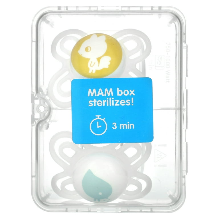 MAM Perfect Baby Pacifier, Patented Nipple, Developed with Pediatric  Dentists & Orthodontists, Girl, 0-3 Months (Pack of 2)