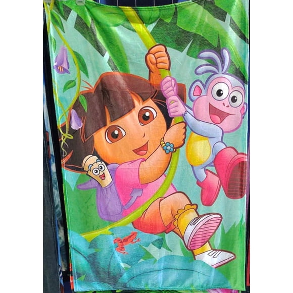 Exclusiva! Cobija Frazada Ultra Suave Dora La Exploradora y Botas