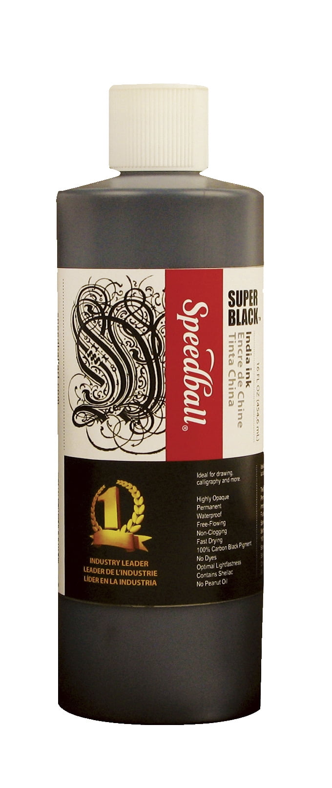 Speedball super black india ink 1 pint walmart