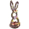 thumbnail image 4 of Northlight Floral Grapevine Bunny Shaped Easter Basket Decoration - 21", 4 of 6