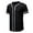 n-385Black1809, variant on CUSTG T-Shirts Men's Fashion Casual Shirt Cotton Baseball Short Sleeve Shirt Jacket Comfort O-Neck Tops