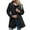 Black, variant on Pisexur Women's Rain Jacket Long Waterproof Raincoat with Hood Outdoor Lightweight Windbreaker Rain Jacket Waterproof for Outdoor Ski