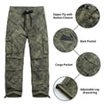 thumbnail image 2 of GINGTTO Men's Cargo Camo Pants, Baggy Flex Wide Leg Fashion Y2K Streetwear Drawstring Stretch, 2 of 8