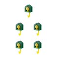 thumbnail image 1 of Colgador de pared Monstrate Gancho de almacenamiento Impermeable Salón Organizador Verde Type2 NO2, 1 of 6