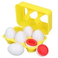 thumbnail image 4 of Huevos a juego de forma regalo de plástico de juguete educativo divertido de huevo a juego para fiesta en casa ANGGREK Otros, 4 of 8