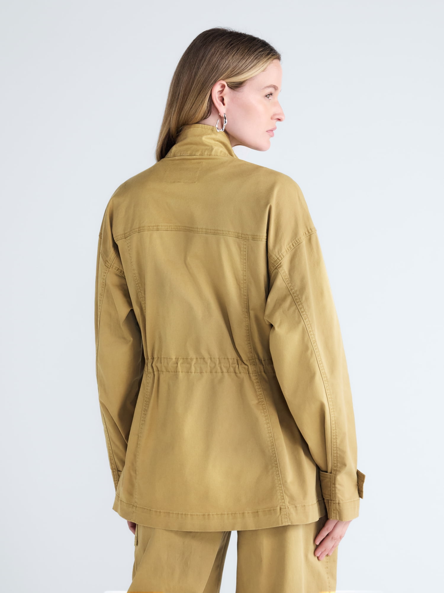 Scoop Women's and Women's Plus Cinched Waist Barn Jacket, Sizes XS-4X