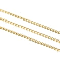 thumbnail image 4 of Uxcell Total 33 Feet Curb Chain, Twisted Cuban Link Chain with Spool 5 x 3.5 x 1mm for Jewelry Making, Golden, 4 of 6