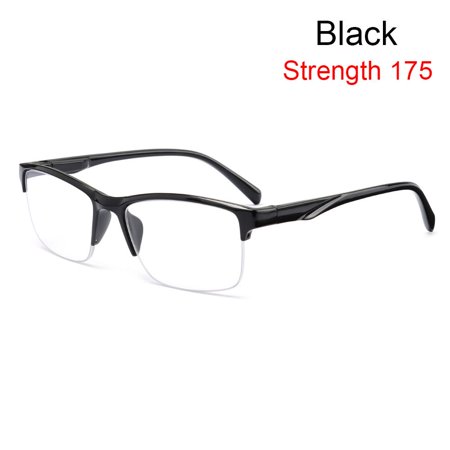 Men Women Comfortable Eye Protection Portable Computer Goggles Ultra Light Frame Reading Glasses PC Eyeglasses BLACK STRENGTH 175
