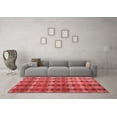 thumbnail image 3 of Ahgly Company Indoor Square Abstract Red Modern Area Rugs, 8' Square, 3 of 4