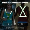 thumbnail image 6 of Running Vest Chest Phone Holder for Women Men, Reflective Vest Safety Gear for Dog Walking Cycling - Adjustable Waist/Shoulder, 6 of 10