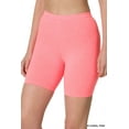 thumbnail image 4 of 2 Packs of Womens & Plus Soft Cotton Stretch Knee Length Leggings Fitness Sport Biker Shorts, 4 of 5
