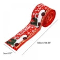 thumbnail image 2 of Classic Christmas Holiday Burlap Ribbon with Wired Edge  for DIY Gift Wrapping Christmas Tree Wreath Bows Decorations, 2 of 21