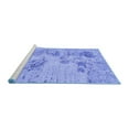 thumbnail image 2 of Ahgly Company Machine Washable Indoor Rectangle Abstract Blue Modern Area Rugs, 8' x 10', 2 of 4