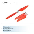 thumbnail image 3 of Unique Bargains 4 Set X8SE RC Propellers Blade Prop 2 Vane 21.5cm Dia Plastic Red Folding Paddle Low-Noise Propeller, 3 of 6