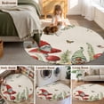 thumbnail image 5 of Small Round Rug 3Ft Washable Non-Slip, Gnomes Mushroom Circle Area Rugs for Living Room Bedroom, Farmhouse Vintage Leaves Plants Butterfly Indoor Floor Mats Carpet Runner for Home Decor, 5 of 8