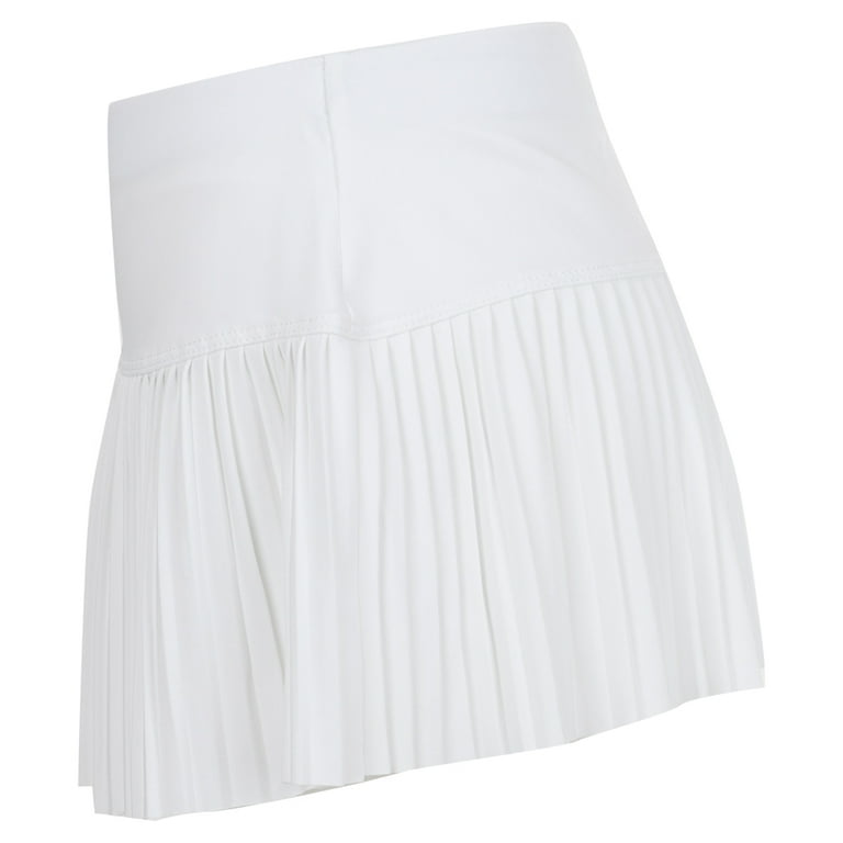 Lucky In Love Girls Pleated Tennis Skort XX Small White