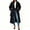 Black, variant on Womens Oversized Long Trench Coat Double Breasted Lapel Windproof Overcoat with Belt