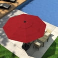 thumbnail image 6 of MOALCOFER 11FT Solar LED Patio Umbrella,3-Tier Market Umbrella With Push Button Tilt for Pool & Backyard, 6 of 8