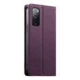 thumbnail image 2 of Funda Tipo Cartera de Cuero Sintético para Samsung Galaxy S20 FE Bloqueo RFID, con Ranuras para Tarjetas y Bolsillo para Efectivo, Cierre Magnético Fuerte Morado, 2 of 6