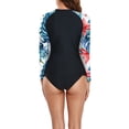 thumbnail image 6 of Haivin Women's Long Sleeve UPF Sun Protection Surfing Swimsuit with Zipper for Surfing and Swimming, 6 of 6