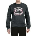 thumbnail image 2 of Wild Bobby It's About To Get Miami Soccer Skyline Sports Unisex Crewneck Sweatshirt, Heather Black, Small, 2 of 5