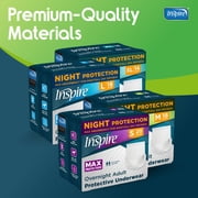 Inspire Adult Diapers Women or Men - MAX Absorbency (Medium (18 Count))