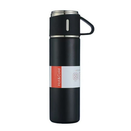 

Andoer Double Layer Stainless Steel Insulated Water Bottle Coffee Mug Thermal Bottle 12H Keeps Hot and Cold Leakproof Suitable for Home Office Outdoor Travel