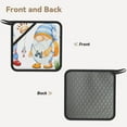 thumbnail image 2 of Rocae Gnome Camping Fishing for Square Silicone Anti-scalding Mat Trivet Hot Pads for Kitchen Counter, Silicone Trivets for Hot Pots and Pans, 2 of 8
