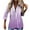 Purple, variant on Plus Size Womens Shackets Women Printed Long Sleeve Tank Career Bloues Cardigan Tops