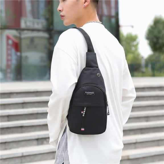 Casual Men's Sports Youth Messenger Trendy Bag,Dark Blue