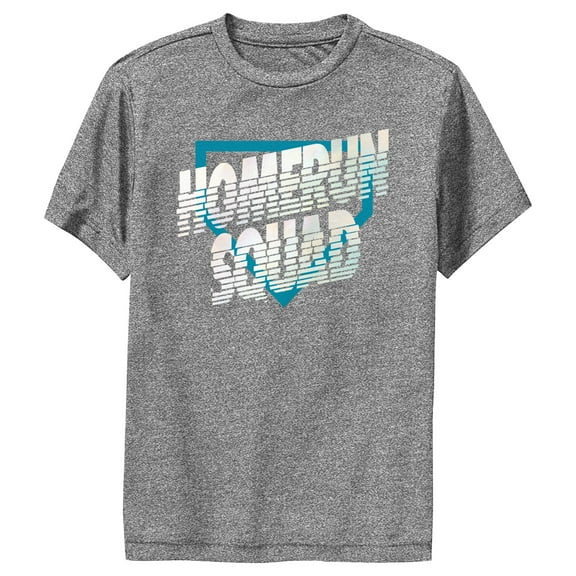 Boy's Lost Gods Homerun Squad  Performance Graphic Tee Charcoal Heather Small