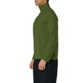 thumbnail image 4 of INSPIRE CHIC Men's Pullover Turtle Neck Long Sleeves Stretchy Slim Fit Tops 38 ArmyGreen, 4 of 7