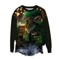 thumbnail image 5 of Unisex St. Patrick's Day Elderly Print Casual Long Sleeve T-Shirt, 5 of 5