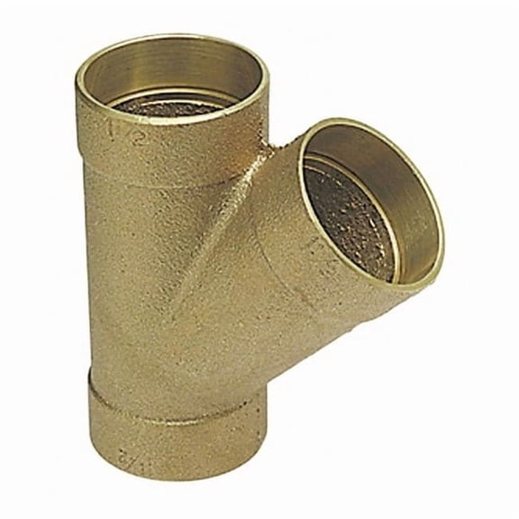 Nibco DWV Wye,45 Deg,Cast Bronze,1-1/2",CxCxC 810 11/2