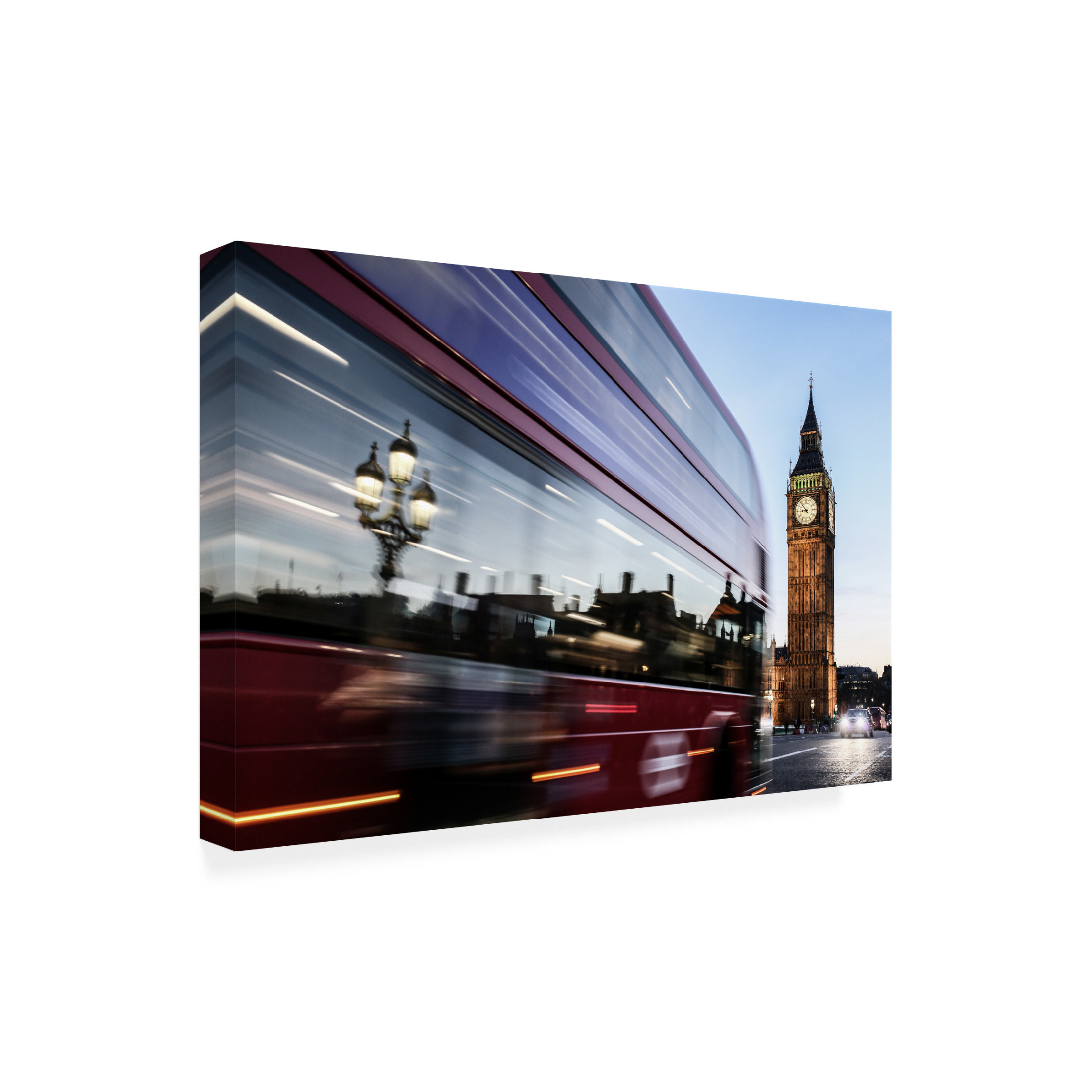 Canvas Wall Art - Mustafa Karaaslan 'Big Ben' Wall Art for Living Room, Bedroom, or Office D?cor by Trademark Fine Art - 19 x 12 Inches