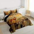 thumbnail image 3 of jejeloiu Woodland Animal Deer Full Size Comforter Sets,Rustic Farmhouse Cabin Bedding Comforter Set,Vintage Aesthetic Artwork Bedding Sets For Boys Teens,Luxury Bedroom Decor Reversible,3-Piece, 3 of 8