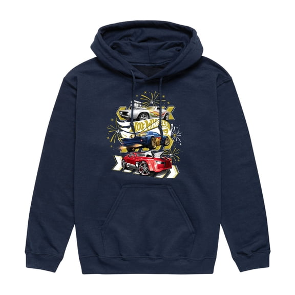 Hot Wheels - Holiday Merchandise - Men's Pullover Hooded Fleece Sweatshirt
