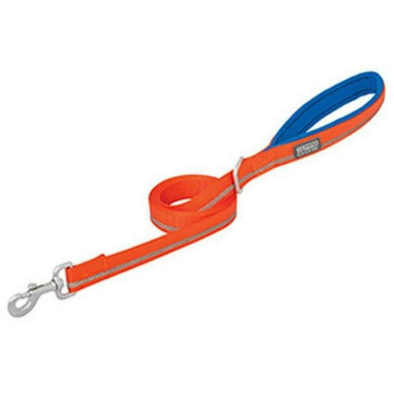 WEAVER LEATHER LLC 07-5621-R3-4 1x4 Orange Terrain Dog Leash