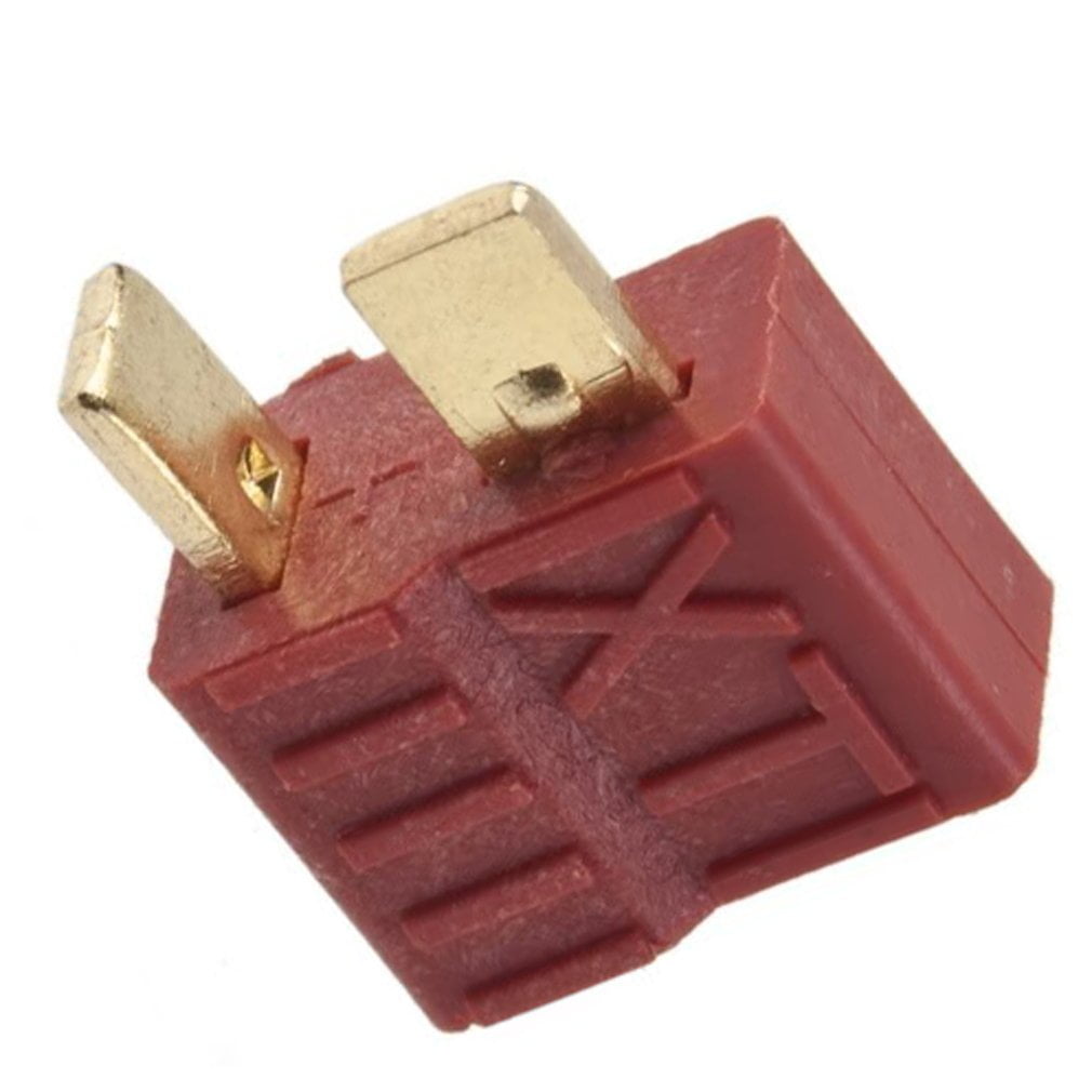 New T-Plug Non-Slip Connector Female Deans for Lipo Battery RC Red