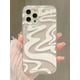 thumbnail image 1 of White Printed Transparent Phone Case Compatible With Iphone, 1 of 4