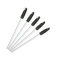 thumbnail image 1 of Granjero Gordo 200 piezas de cepillos desechables para rímel de pestañas, para extensiones de pestañas, cejas y maquillaje (varilla blanca, cabeza negra), 1 of 2